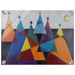 Omar Rayo  Untitled Mountains  1955 Acrylic Print