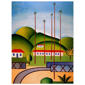 Tarsila do Amaral  Palm Trees Wood Print