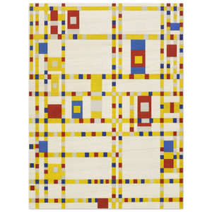 Piet Mondrian  Broadway Boogie Woogie Wood Print