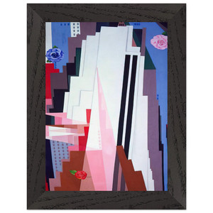 Georgia OKeeffe  Manhattan Premium Wooden Framed Art Print / Poster