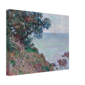 claude monet  Mediteranian Coast Grey Day Canvas