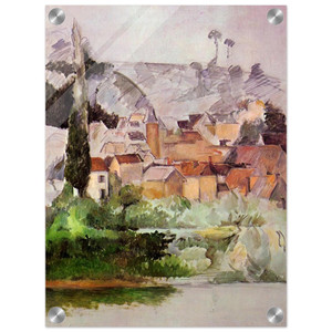 Paul Cezanne  Medan Chateau and Village Acrylic Print