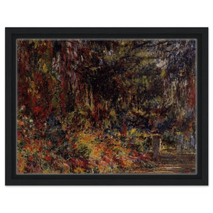 claude monet  Path at Giverny Framed Canvas