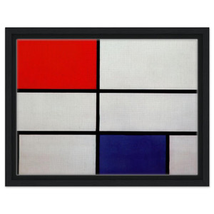 Piet Mondrian  Composition C NoIII with Red Yellow and Blue Framed Canvas
