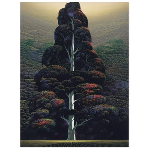 Eyvind Earle  Reaching for the Sky Wood Print