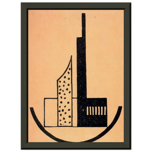 Laszlo MoholyNagy  The storm Premium Metal Framed Art Print / Poster