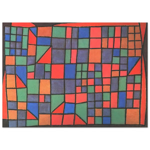 Paul Klee  GLASS FACADE 1940 Fine Art Poster / Art Print