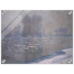claude monet  Ice Floes Misty Morning Acrylic Print
