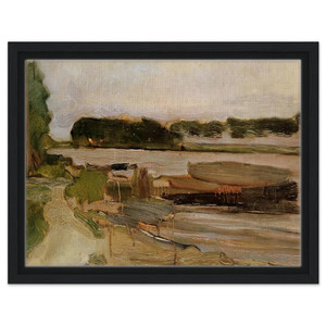 Piet Mondrian  At the Amstel Sun Framed Canvas