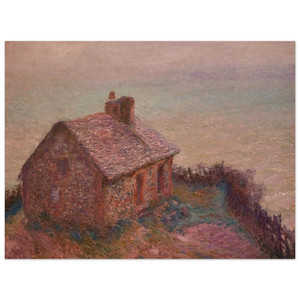 claude monet  Customs House at Varengaville Wood Print