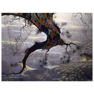 Eyvind Earle  Pine Branch Wood Print