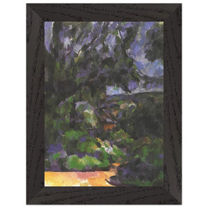 Paul Cezanne  Blue Landscape Premium Wooden Framed Art Print / Poster