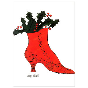 Andy Warhol  Untitled  red Boot Wit Holly  Fine Art Poster / Art Print