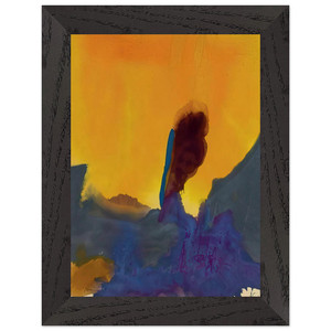 Helen Frankenthaler  Glow II  1968 Premium Wooden Framed Art Print / Poster