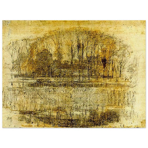 Piet Mondrian  Geinrust Farm Compositional Study Wood Print