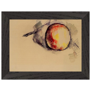 Paul Cezanne  Study of an Apple Premium Wooden Framed Art Print / Poster