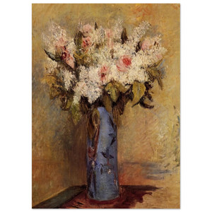 PierreAuguste Renoir  Vase of Lilacs and Roses Fine Art Poster / Art Print