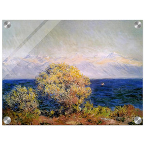 claude monet  At Cap dAntibes Mistral Wind Acrylic Print