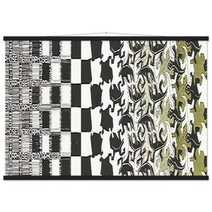MC Escher METAMORPHOSIS II EXC 2 Museum-Quality Matte Paper Poster with Hanger