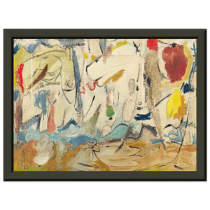 Helen Frankenthaler  Cloudscape 1951 Premium Metal Framed Art Print / Poster