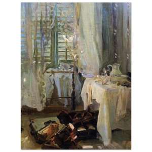 John Singer Sargent  A Hotel Room Aluminum Print