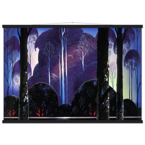 Eyvind Earle  Purple Sunrise Museum-Quality Matte Paper Poster with Hanger