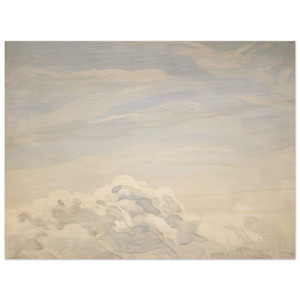 Neil Welliver  Study for Clouds I  1979 Wood Print