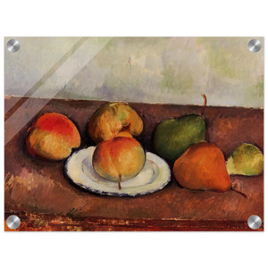 Paul Cezanne  Still Life Plate and Fruit Acrylic Print