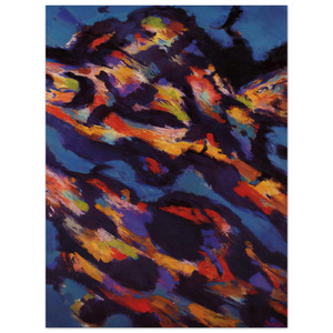 Alfred Manessier  Hommage a Miguel de Unamuno  Le Torrent vert  1965 Wood Print