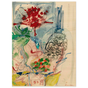 Helen Frankenthaler  LAmour Toujours LAmour 1957 Wood Print