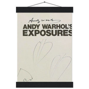 Andy Warhol Butterfly Hearths Andy Warhols Exposures Matte Poster with Hanger