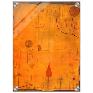 Paul Klee  FRUITS ON RED 1930 Acrylic Print