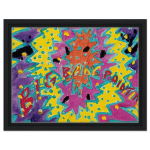 Paul Thek  Big Bang Painting  1988 Framed Canvas