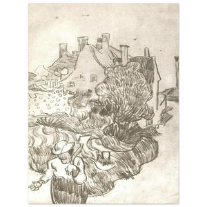 Vincent van Gogh  A House at Auvers Aluminum Print