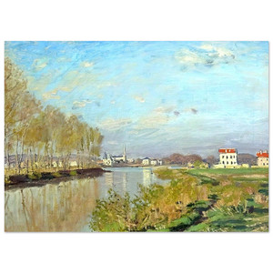 claude monet  Argenteuil The Seine Fine Art Poster / Art Print