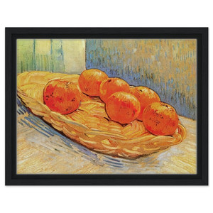 Vincent van Gogh  Still Life with Basket and Six Oranges Framed Canvas