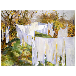 John Singer Sargent  La Biancheria Aluminum Print