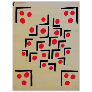 Sonia Delaunay  COMPOSITION 29 Wood Print