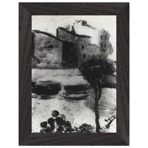 Salvador Dali  LLANE BEACH CADAQUES Premium Wooden Framed Art Print / Poster