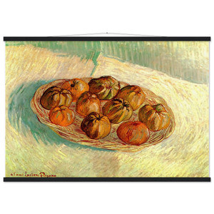 Vincent van Gogh Still Life with Apples Poster on Matte Paper with Hanger