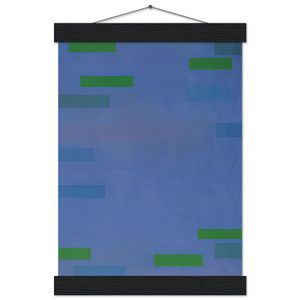 Ad Reinhardt Abstract Painting Blue 1952 Matte Paper Poster with Hanger