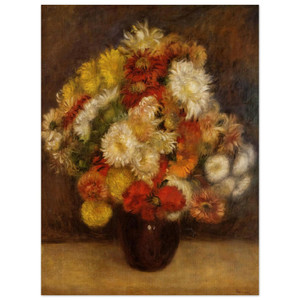 PierreAuguste Renoir  Bouquet of Chrysanthemums Wood Print