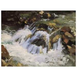 John Singer Sargent  A Mountain Stream Tyrol Wood Print