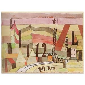 Paul Klee  STATION L 112 1923 Wood Print