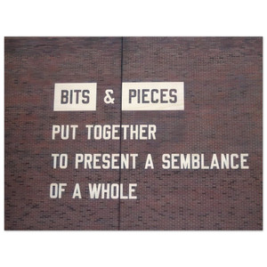 Lawrence Weiner Bits Pieces Assembled Whole 2005 Wood Print