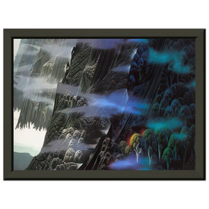 Eyvind Earle  Emerald Coast Premium Metal Framed Art Print / Poster