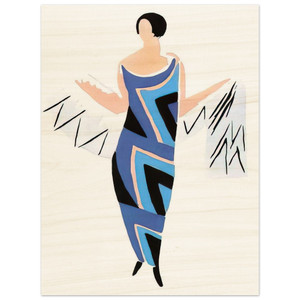 Sonia Delaunay  FASHION ILLUSTRATION 4 Wood Print