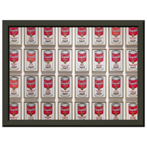 Andy Warhol  Campbells Soup Cans Premium Metal Framed Art Print / Poster