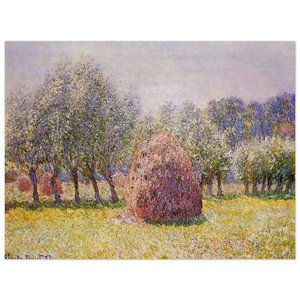 claude monet  Haystack Wood Print
