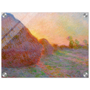 claude monet  Haystacks Acrylic Print